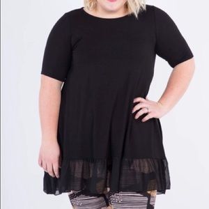 Agnes & Dora Chiffon Ruffle Tunic